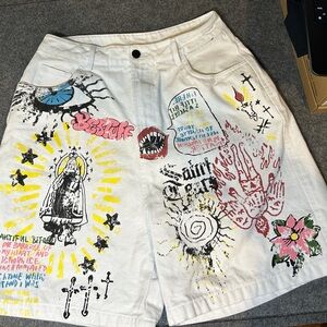 Unisex Supermade Artistic Graphic Shorts L